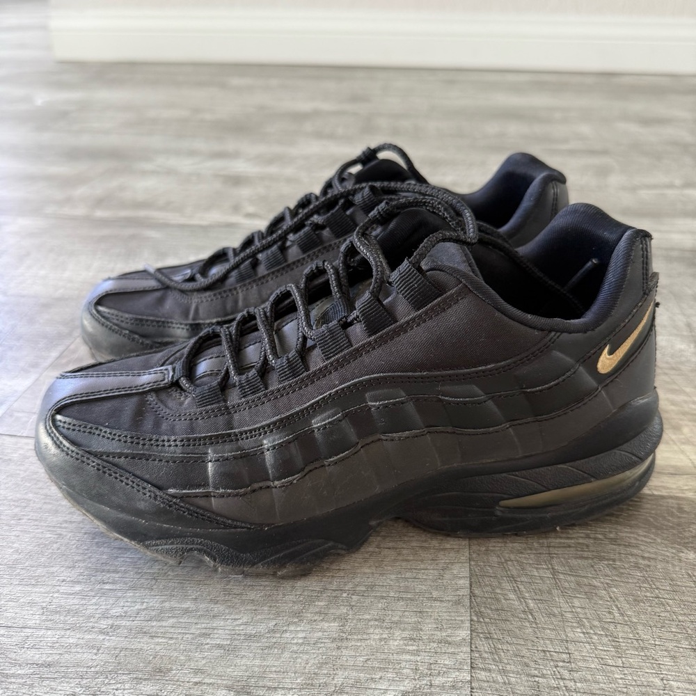 Nike Air Max 95 Black and Gold Sneakers